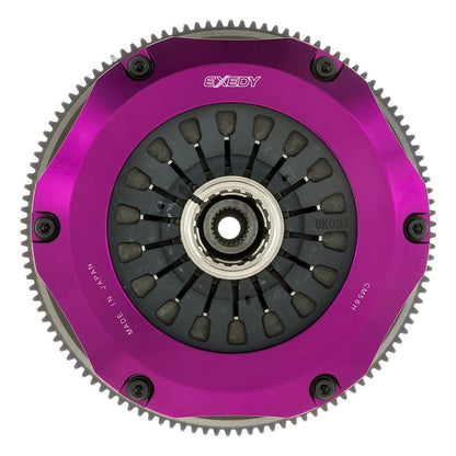 Exedy 96-06 Mitsubishi Lancer Evo (Gen 4-7) Hyper Twin Cerametallic Clutch Rigid Disc Pull Type - Graveyard Performance