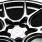 Titan 7 T-CS5 18x9.5 5x114.3 +40 Offset / 73 CB Machine Black Wheel (Hub Ring Req.)