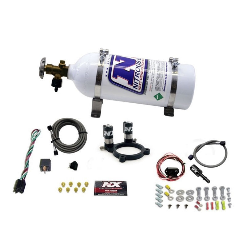 Nitrous Express Ford 3.5L/3.7L V6 Nitrous Plate Kit w/5lb Bottle - Graveyard Performance