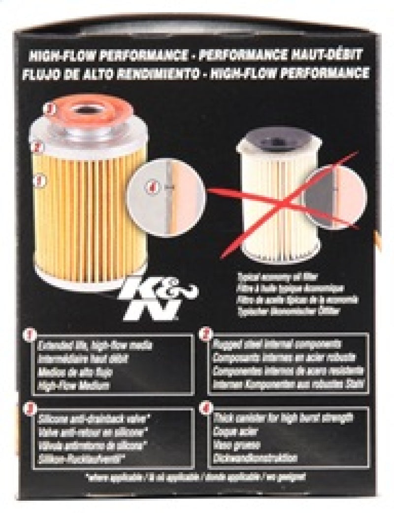 K&N Buick / Chevrolet / Oldsmobile Performance Gold Oil Filter - Graveyard Performance
