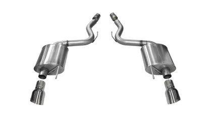 Corsa 2015-2017 Ford Mustang GT 5.0 3in Axle Back Exhaust Polish Dual Tips (Touring) - Graveyard Performance