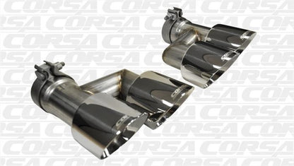 Corsa 2015-2017 Ford Mustang GT 5.0 Polish Quad Tips Kit - Graveyard Performance