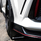 Rally Armor 17-22 Honda Civic Type R Red UR Mud Flap w/Black Logo