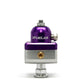Fuelab 575 High Pressure Adjustable Mini FPR Blocking 25-65 PSI (1) -6AN In (2) -6AN Out - Purple