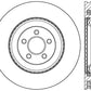 StopTech 2015 Ford Mustang GT w/ Brembo Brakes Right Front Slotted Brake Rotor