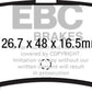 EBC 15+ Ford Mustang 2.3 Turbo Yellowstuff Rear Brake Pads