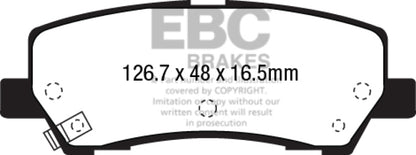 EBC 2015+ Ford Mustang 5.0L Bluestuff Rear Brake Pads - Graveyard Performance