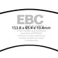 EBC 71-72 Amc Ambassador 4.2 Yellowstuff Front Brake Pads