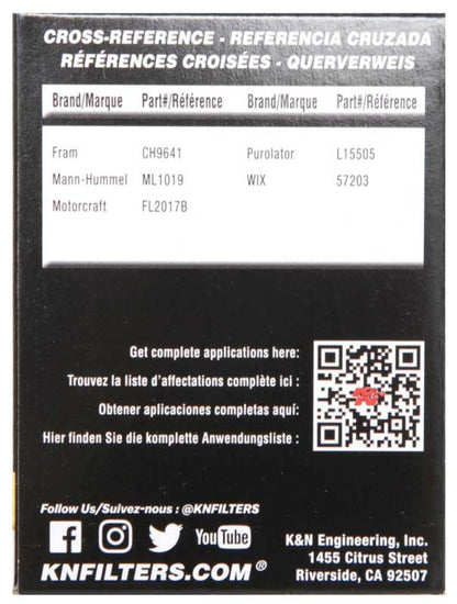 K&N 07-09 Mazdaspeed3 Performance Gold Oil Filter (OEM style cartridge filter) - Graveyard Performance