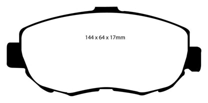 EBC 93-97 Lexus GS300 3.0 Yellowstuff Front Brake Pads - Graveyard Performance