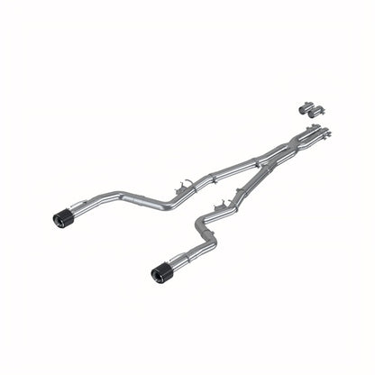 MBRP 17-21 Charger 5.7L/6.2L/6.4L 3in Race Profile Cat-Back w/Dual Carbon Fiber Tips T304 SS Exhaust - Graveyard Performance