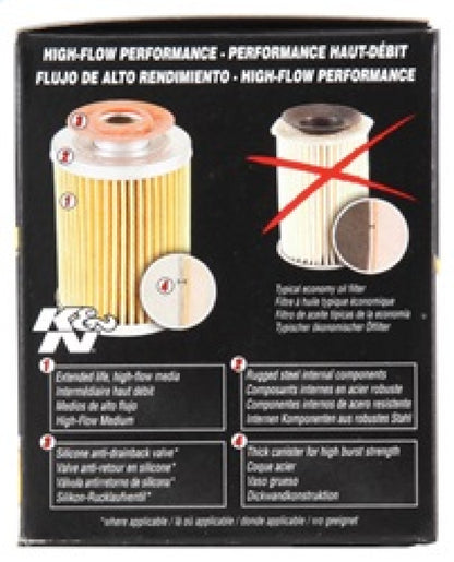 K&N Universal Performance Gold Oil Filter - Graveyard Performance