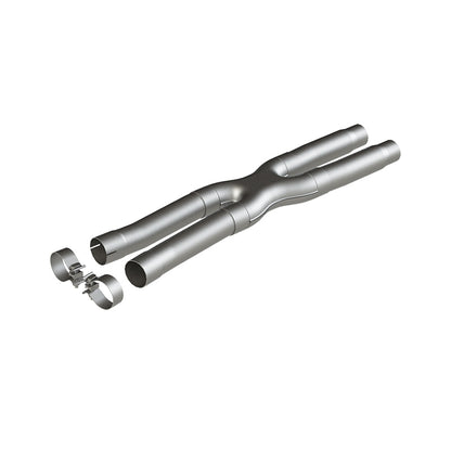 MBRP 15-19 Ford Mustang GT 2.5in Resonator Delete X-Pipe - AL - Graveyard Performance