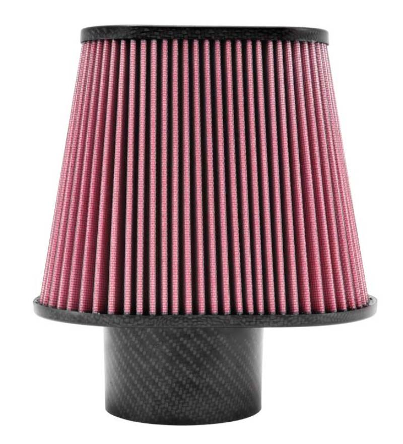 K&N Universal Air Filter 3 11/16in Flange x 8 3/4 x 5 1/2in Base x 6 3/8 x 3 3/16in Top x 7in Height - Graveyard Performance