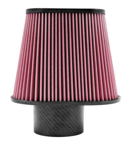 K&N Universal Air Filter 3 11/16in Flange x 8 3/4 x 5 1/2in Base x 6 3/8 x 3 3/16in Top x 7in Height - Graveyard Performance