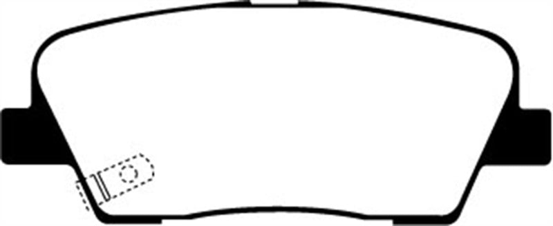 EBC 06-09 Hyundai Entourage 3.8 Yellowstuff Rear Brake Pads - Graveyard Performance