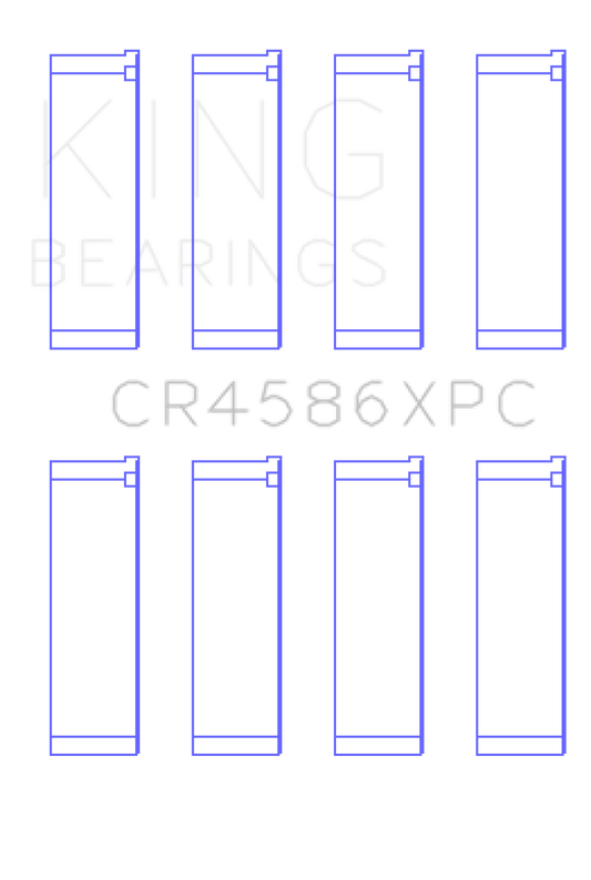 King Engine Bearings Mitsubishi 4B11T (Size .026) Coated Performance Rod Bearing Set
