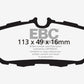 EBC 10-14 Ford Mustang 3.7 Yellowstuff Rear Brake Pads