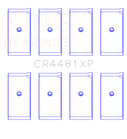 King Engine Bearings Mitsubishi 4G63/4G64 6 Bolt 1st Gen DSM Performance Rod Bearing Set - Size STDX