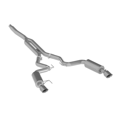 MBRP 15-18 Ford Mustang EcoBoost 2.3L Alum 3in Cat Back Dual Split Rear Exit (Street Version) - Graveyard Performance