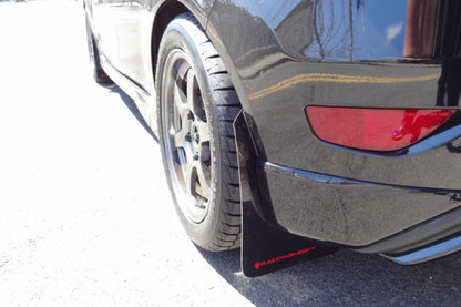 Rally Armor 13-19 Ford Fiesta ST Red UR Mud Flap w/White Logo - Graveyard Performance
