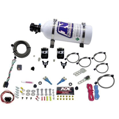 Nitrous Express 03-18 Nissan 350Z/370Z Dual Nozzle (35-150HP) w/5lb Bottle - Graveyard Performance