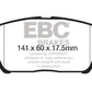 EBC 12-15 Hyundai Veloster 1.6 Turbo Yellowstuff Front Brake Pads