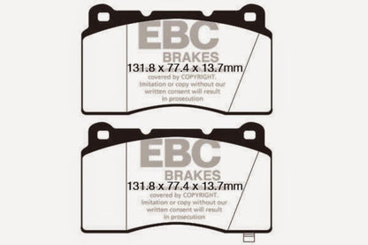 EBC 09+ Hyundai Genesis Coupe 2.0 Turbo (Brembo) Bluestuff Front Brake Pads - Graveyard Performance