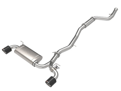 aFe POWER Takeda 2021 Toyota Supra 2.0L (t) 2.5in-3in 304 SS CB Exhaust w/ Carbon Tips - Graveyard Performance