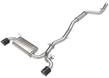 aFe POWER Takeda 2021 Toyota Supra 2.0L (t) 2.5in-3in 304 SS CB Exhaust w/ Carbon Tips - Graveyard Performance