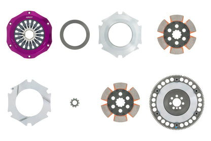 Exedy 2008-2015 Mitsubishi Lancer Evolution GSR L4 Hyper Compe-R Twin Cerametallic Clutch Rigid - Graveyard Performance