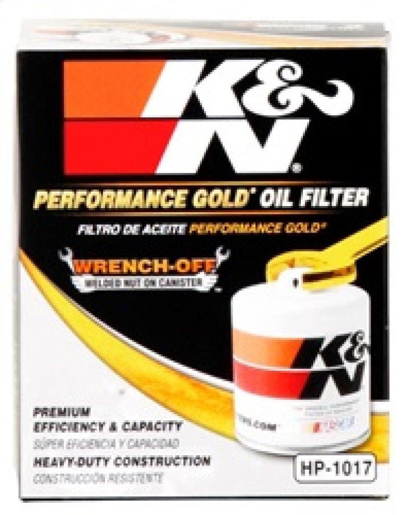 K&N 3.74inch / 2.98 OD Performance Gold Oil Filter - Graveyard Performance
