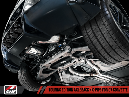 AWE Tuning 14-19 Chevy Corvette C7 Z06/ZR1 (w/AFM) Track Edition Axle-Back Exhaust w/Chrome Tips - Graveyard Performance