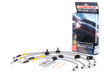 Goodridge 94-01 Acura Integra / 92-95 Honda Civic (w/Rear Disc & ABS) Stainless Steel Brake Line Kit - Graveyard Performance
