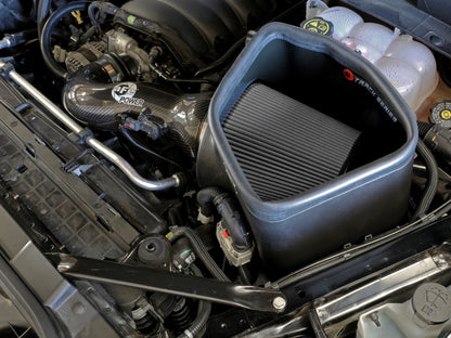 aFe 19-21 GM Trucks 5.3L/6.2L Track Series Carbon Fiber Cold Air Intake System W/ Pro Dry S Filters - Graveyard Performance