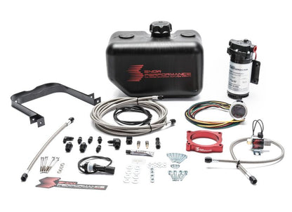 Snow Performance 15-17 Mustang EcB Stg 2 Boost Cooler Water Injection Kit (SS Braid Line & 4AN) - Graveyard Performance
