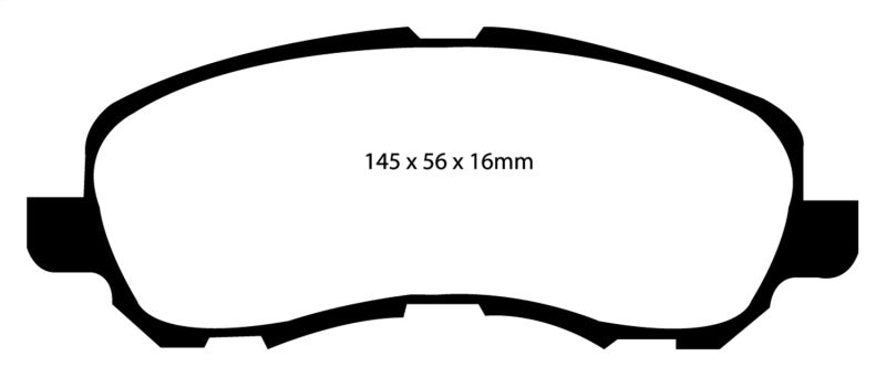 EBC 11-14 Chrysler 200 2.4 Redstuff Front Brake Pads - Graveyard Performance