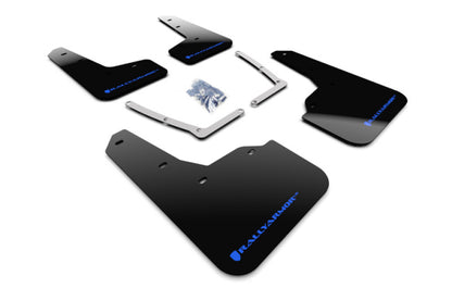Rally Armor 16-21 Honda Civic Si Black UR Mud Flap w/Blue Logo - Graveyard Performance