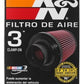 K&N Universal Rubber Filter - Round Tapered 6in Base OD x 3in Flange ID x 6in H