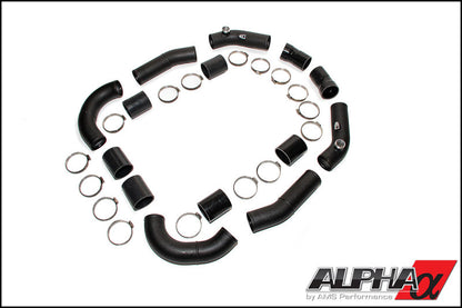 AMS Performance 09+ GT-R R35 Induction Kit w/Stock Turbos/Intercooler/TB/Manifolds/TiAL Flanges - Graveyard Performance