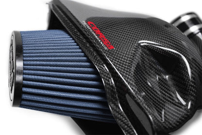 Corsa 14-19 Chevrolet Corvette C7 6.2L V8 Carbon Fiber Intake w/ MaxFlow Oil Filter Not Fit Z06/ZR1 - Graveyard Performance