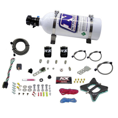 Nitrous Express 96-04 Ford Mustang 4.6L 2 Valve Nitrous Plate Kit w/5lb Bottle - Graveyard Performance