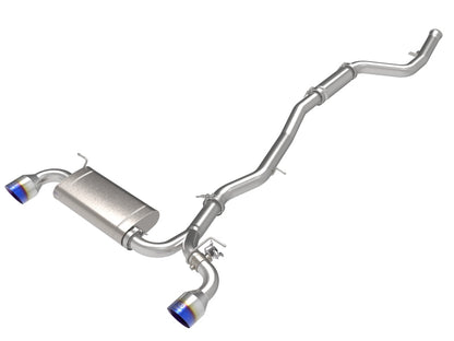 aFe POWER Takeda 2021 Toyota Supra 2.0L (t) 2.5in-3in 304 SS CB Exhaust w/ Blue Tips - Graveyard Performance