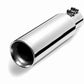 Gibson Round Dual Wall Angle-Cut Tip - 3in OD/2.5in Inlet/8in Length - Stainless