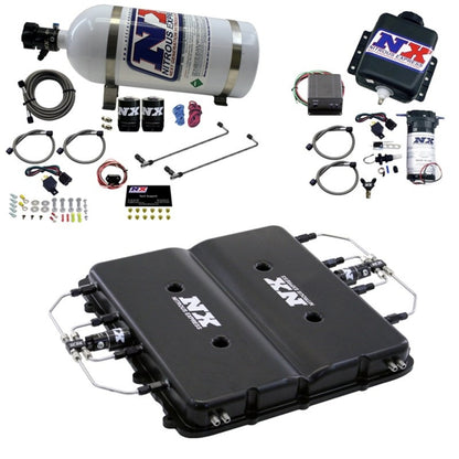 Nitrous Express Nitrous & Water Injection Nitrous Kit w/Billet LT4 Supercharger Lid w/o Bottle - Graveyard Performance
