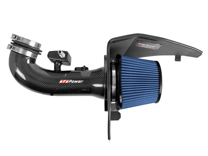 aFe 19-20 GM Trucks 5.3L/6.2L Track Series Carbon Fiber Cold Air Intake System With Pro 5R Filters - Graveyard Performance