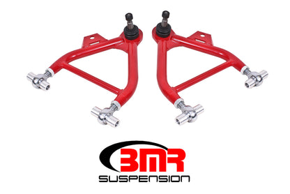 BMR 79-93 Fox Mustang Lower A-Arms (Coilover Only) w/ Adj. Rod End and Tall Ball Joint - Red - Graveyard Performance