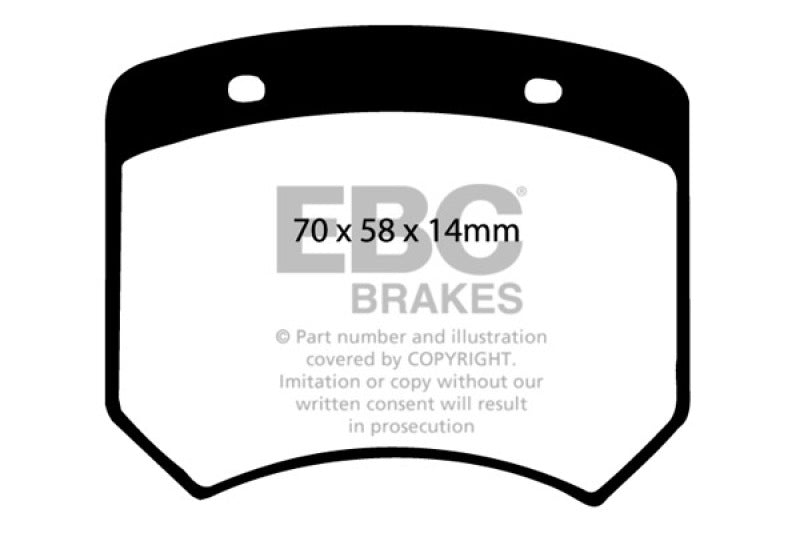 EBC 18+ Honda Accord EX Sedan 1.5T Ultimax Rear Brake Pads - Graveyard Performance