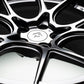 Titan 7 T-CS5 18x9.5 5x114.3 +40 Offset / 73 CB Machine Black Wheel (Hub Ring Req.)