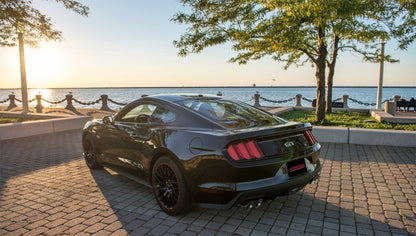 Corsa 2015-2017 Ford Mustang GT 5.0 3in Cat Back Exhaust Polish Quad Tips (Sport) - Graveyard Performance